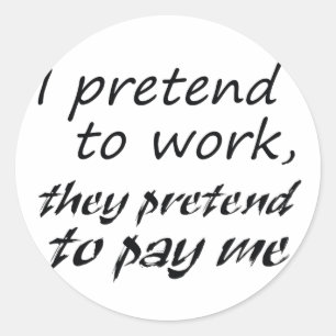 Funny coworker zitiert Geschenke Spaß Aufkleber Ge