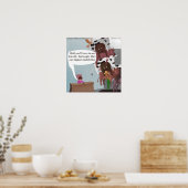 Funny Cows Cartoon von Unisex Watch Poster (Küche)