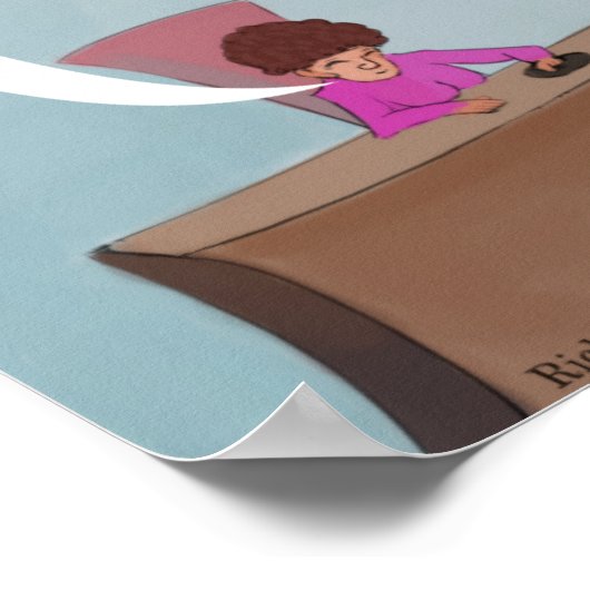 Funny Cows Cartoon von Unisex Watch Poster (Ecke)