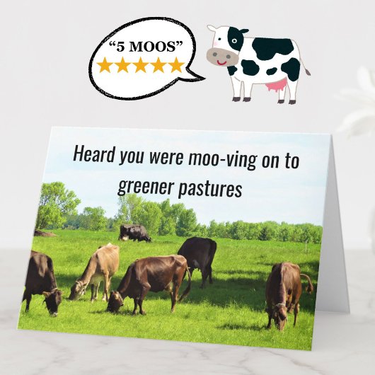 Funny Cows Happy Retirement Card Karte