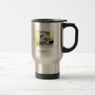 Funny Cows: Travel Mug: "Pasteur Bedtime" Reisebecher