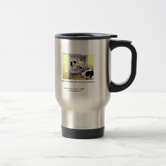 Funny Cows: Travel Mug: "Pasteur Bedtime" Reisebecher (Rechts)