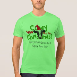 Funny Cowy Christmas Santa Cow T-Shirt