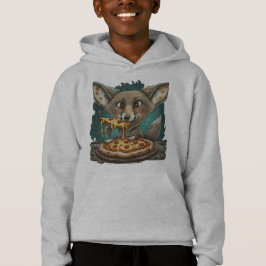 Funny Coyote Eßpizza Hoodie