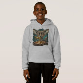Funny Coyote Eßpizza Hoodie (Vorne ganz)