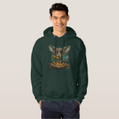 Funny Coyote Eßpizza Hoodie (Vorne ganz)
