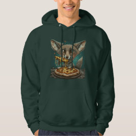 Funny Coyote Eßpizza Hoodie