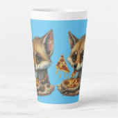 Funny Coyote Eßpizza Milchtasse (Vorderseite)