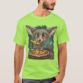 Funny Coyote Eßpizza T-Shirt