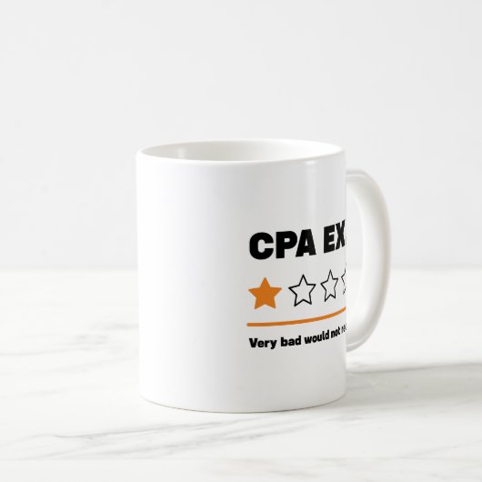 Funny CPA Prüfung Buchhalter Männer Frauen Geschen Kaffeetasse (VorderseiteRechts)