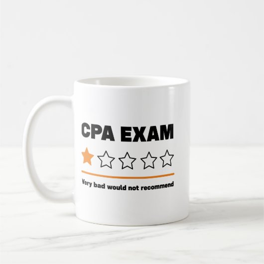 Funny CPA Prüfung Buchhalter Männer Frauen Geschen Kaffeetasse (Links)