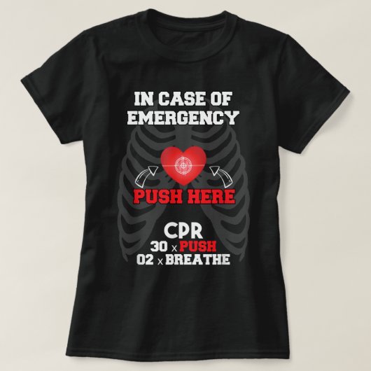 Funny Cpr Instructor First Aid for Nurses CPR Inst T-Shirt (Design vorne)