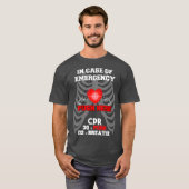 Funny Cpr Instructor First Aid for Nurses CPR T-Shirt (Vorne ganz)
