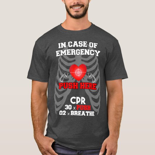 Funny Cpr Instructor First Aid for Nurses CPR T-Shirt (Vorderseite)