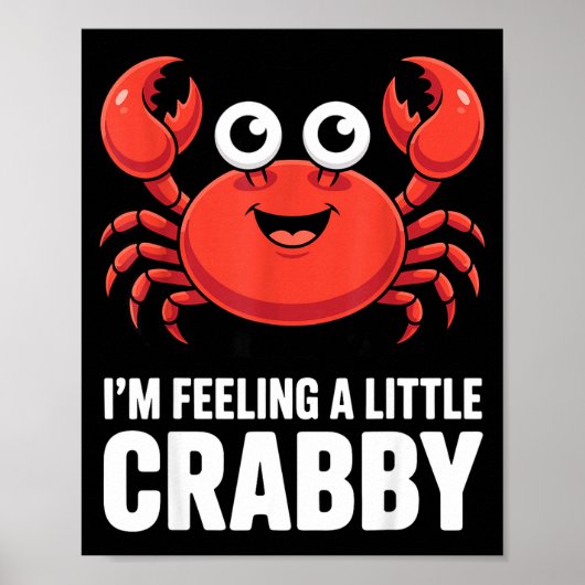 Funny Crab Costume For Men Women Crab Eating Fan C Poster (Vorne)