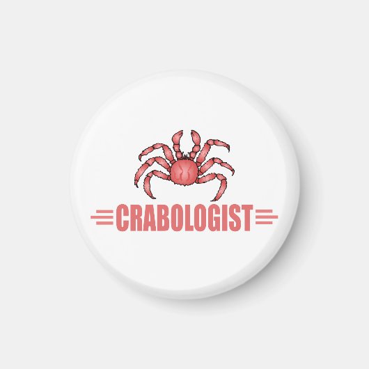 Funny Crab Lover Magnet (Vorne)