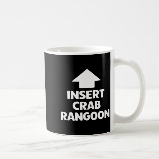 Funny Crab Rangoon Apparel _ Hilarious Foodie Kaffeetasse (Rechts)