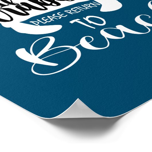 Funny Crab Seafood Lover Wenn Crabby bitte zurückg Poster (Ecke)