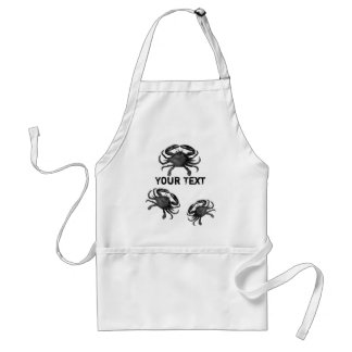 Funny Crab Template Meeresfrüchte Schürze