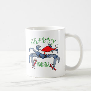 Funny Crabby Teacher Holiday Weihnachtsgeschenk Kaffeetasse