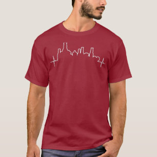 Funny Craft Biere Heartbeat Design T-Shirt