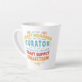 Funny Craft Hoarder Collector Quote Sprichwort Milchtasse (Linke Ecke)