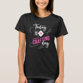 Funny Crafting Strickstich Nähen Crafter Ar T-Shirt (Vorderseite)