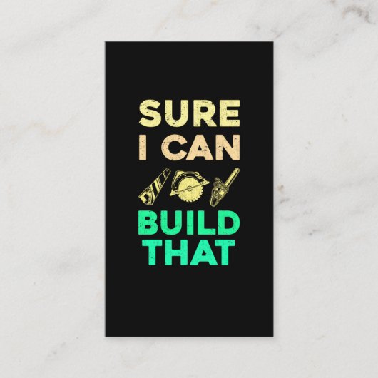 Funny Craftsman Dad Woodworking Husband Visitenkarte (Vorderseite)