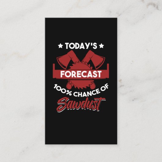 Funny Craftsman Woodworker Carpenter Father Visitenkarte (Vorderseite)