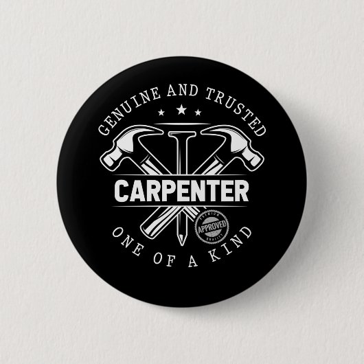 Funny Craftsman Woodworker Witty Carpenter Button (Vorderseite)