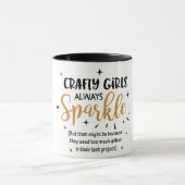 Funny Crafty Girls Tasse (Zentrum)