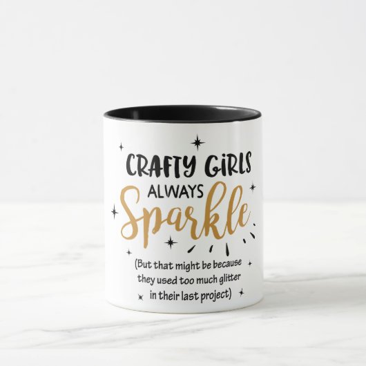 Funny Crafty Girls Tasse (Zentrum)