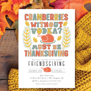 Funny Cranberries ohne Volka Friendsgiving Einladung