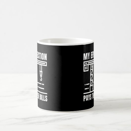 Funny Crane Operator | Spaß der Baustelle Kaffeetasse (Mittel)