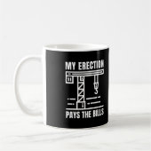 Funny Crane Operator | Spaß der Baustelle Kaffeetasse (Links)