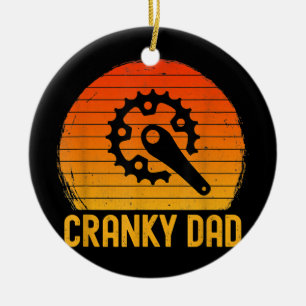 Funny Cranky Vater für Bike Riders Matching Coupl Keramik Ornament