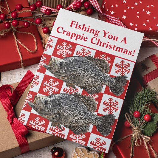 Funny Crappie Angeln Pub Weihnachten Feierliche Cu