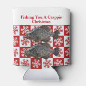 Funny Crappie Angelpun Frohe Weihnachten Custom Dosenkühler (Rückseite)