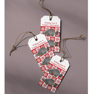 Funny Crappie Angelpun Frohe Weihnachten Custom Geschenkanhänger
