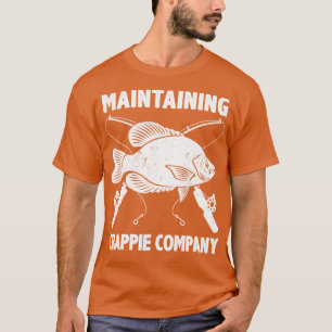 Funny Crappie Fishing Pub Pomoxis Fisherman Sprich T-Shirt