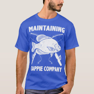 Funny Crappie Fishing Pub Pomoxis Fisherman Sprich T-Shirt