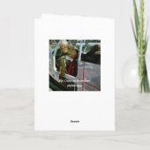 FUNNY CRASH TEST DUMMY FOTO BIRTHDAY KARTE (Rückseite)