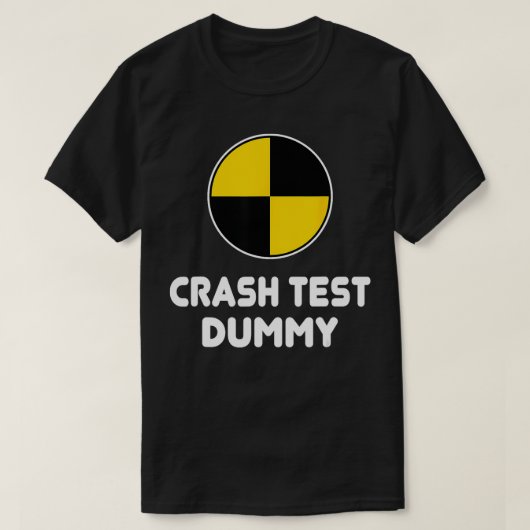Funny Crash Test Dummy Halloween-Kostüm T-Shirt (Design vorne)