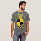 Funny Crash Test Dummy Last Minute Halloween T-Shirt (Vorne ganz)