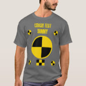 Funny Crash Test Dummy Last Minute Halloween T-Shirt (Vorderseite)