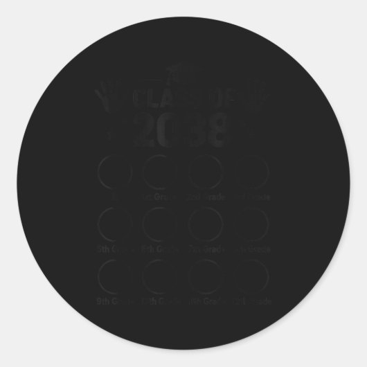 Funny Crater Generation Cl Of 2038 Grow With Me Gi Runder Aufkleber (Vorderseite)