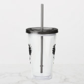 Funny Crave Rabe Cartoon Illustration Acryltrinkbecher (Rechts)