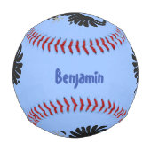 Funny Crave Rabe Cartoon Illustration Baseball (Vorderseite)