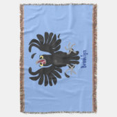 Funny Crave Rabe Cartoon Illustration Decke (Vorderseite Vertikal)