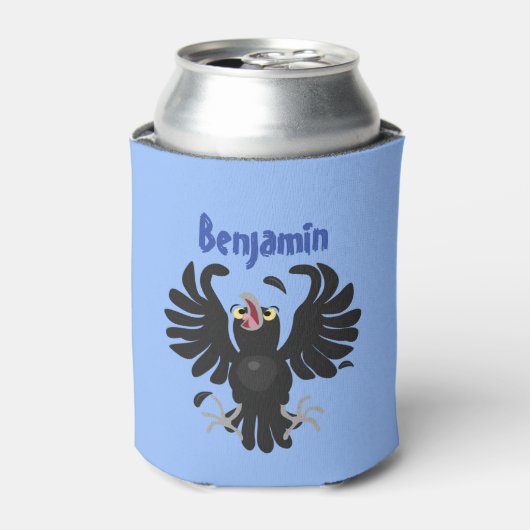 Funny Crave Rabe Cartoon Illustration Dosenkühler (Kanne Vorderseite)